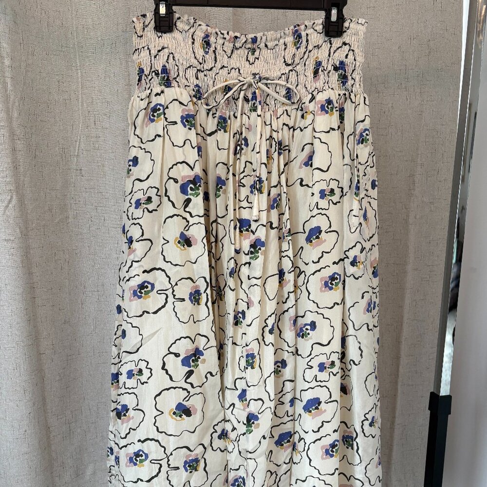 APIECE APART floral print women's silk skirt